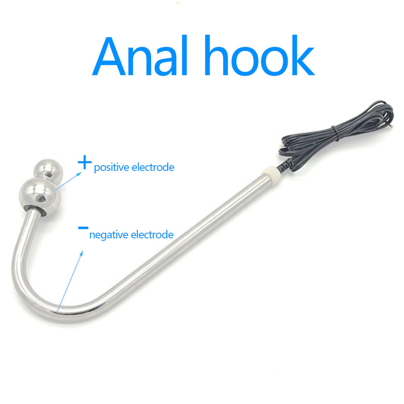 (image for) Bipolar Metal Electric Shock Anal Hook