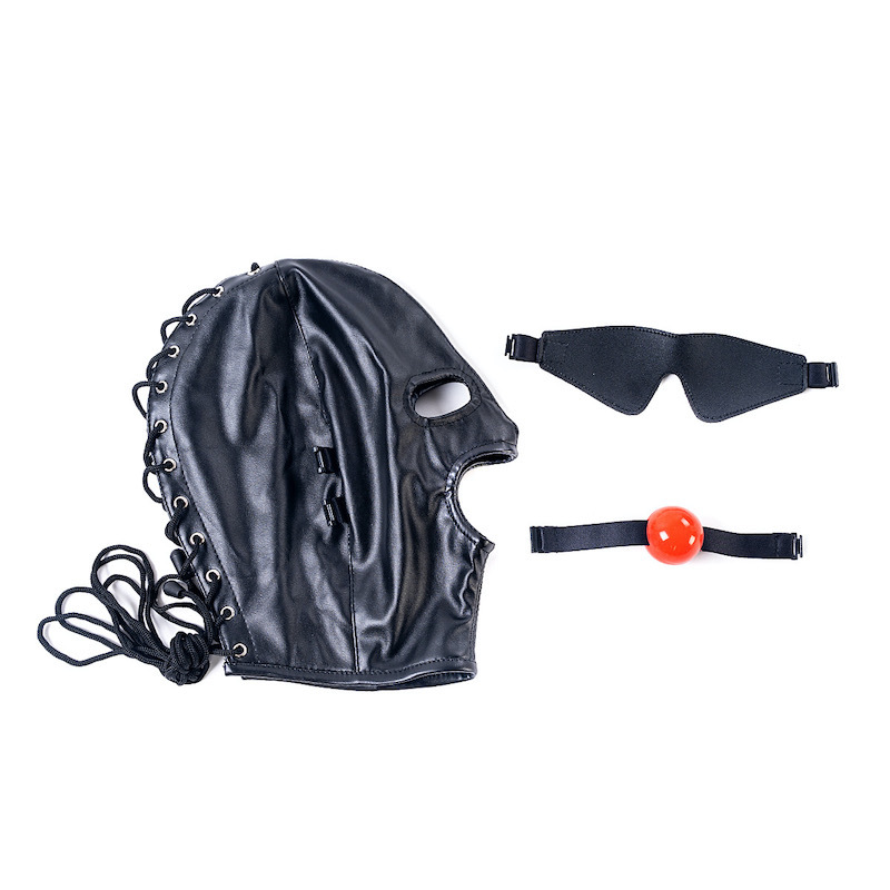 (image for) Hood With Blindfold And Mouth Gag