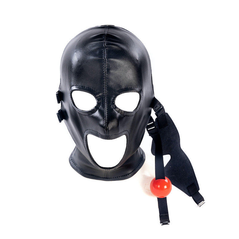 (image for) Hood With Blindfold And Mouth Gag