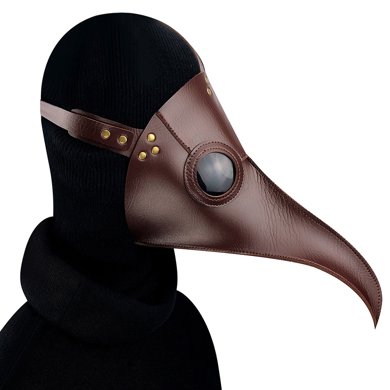 (image for) Brown Plague Long Bird Mouth Doctor Dance Mask