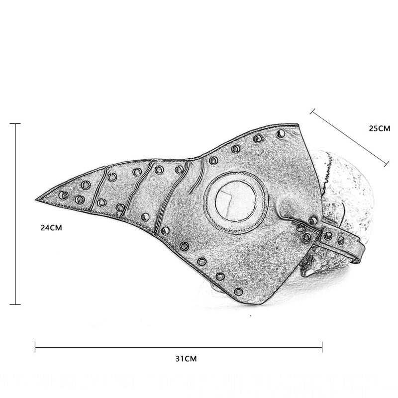 (image for) Breathable Adjustable Realistic Beak Shape Mask