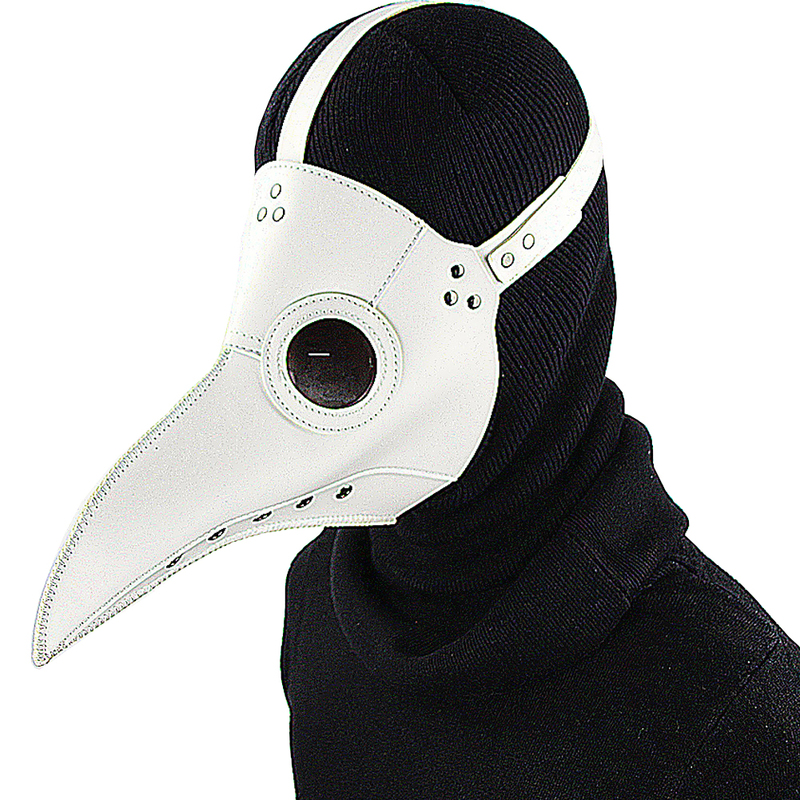 (image for) Plague Doctor Long Nose Faux Leather Venetian Mask