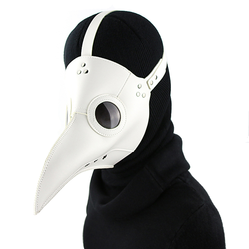 (image for) Plague Doctor Long Nose Faux Leather Venetian Mask