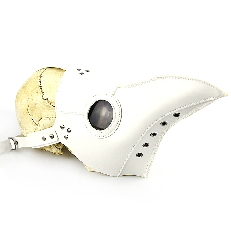 (image for) Plague Doctor Long Nose Faux Leather Venetian Mask