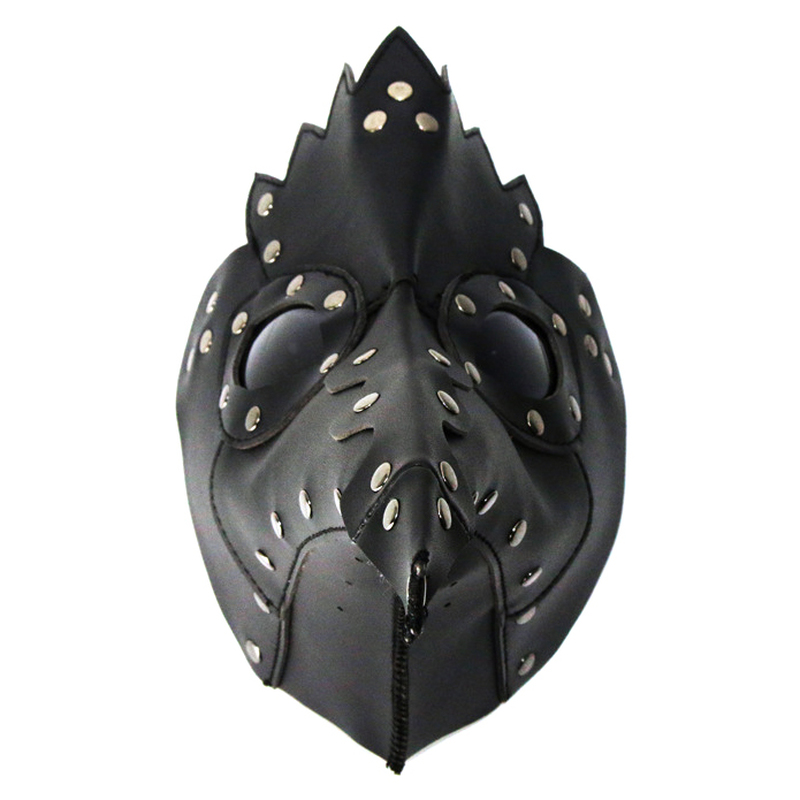 (image for) Black Plague Doctor Mask Gothic Long Nose Bird Beak
