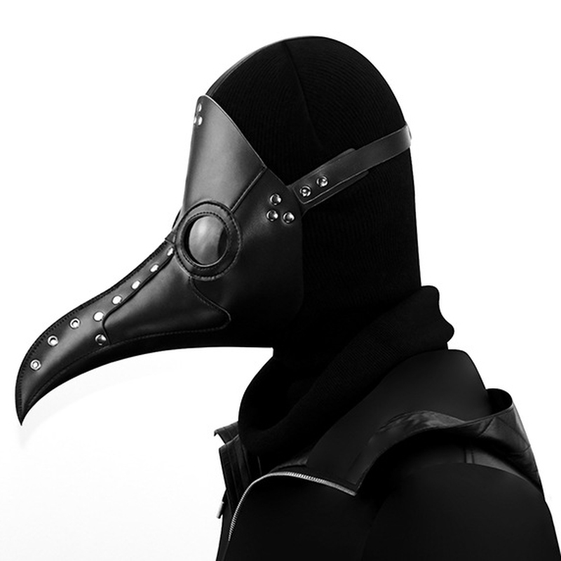 (image for) Black Long Nose Beak Steampunk Bird Masks