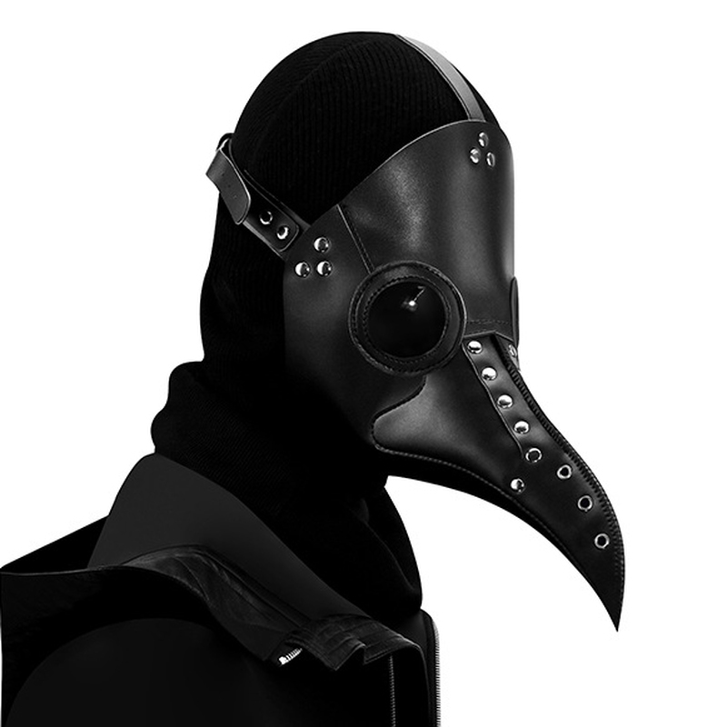 (image for) Black Long Nose Beak Steampunk Bird Masks