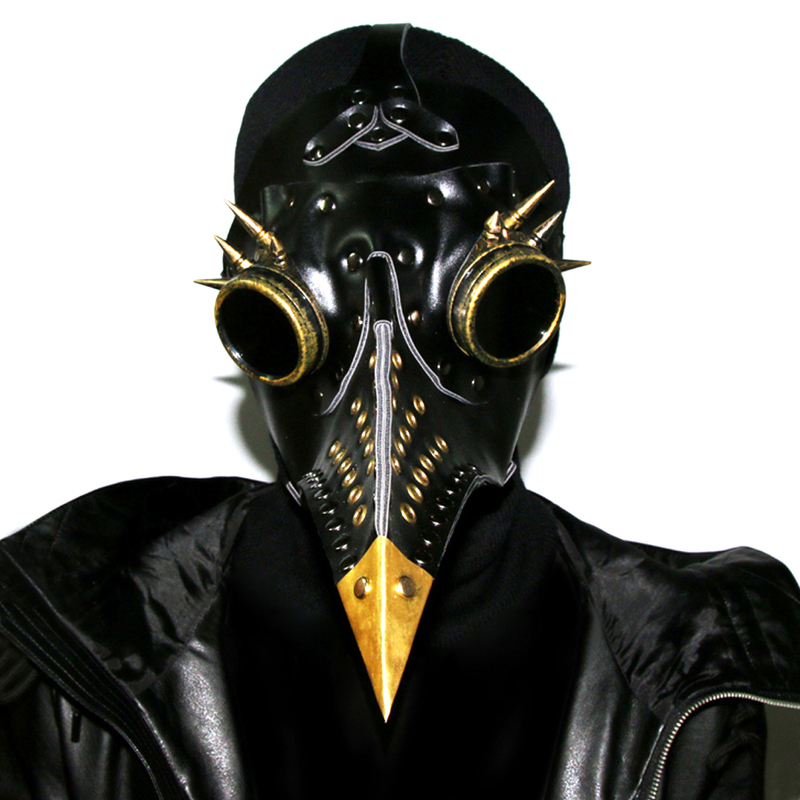 (image for) Gothic Cosplay Retro PU Leather Bird Mask