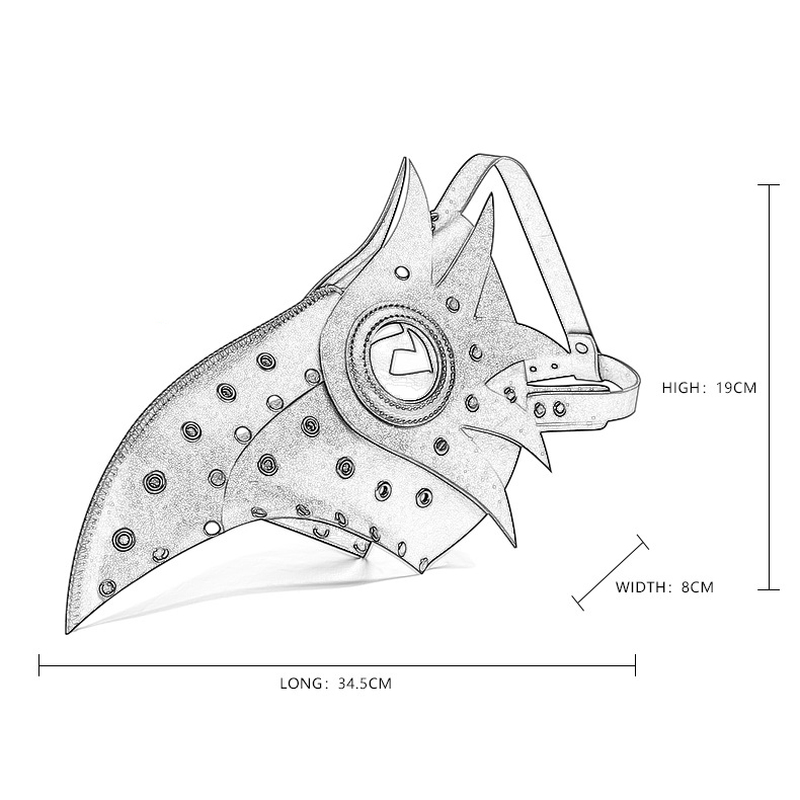 (image for) Steampunk Cutout Wing Beak Mask