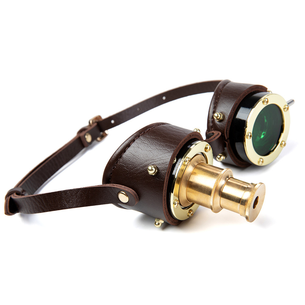 (image for) Steampunk Metal Glasses Halloween Goggles
