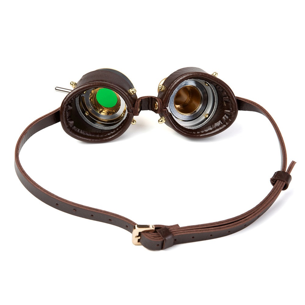 (image for) Steampunk Metal Glasses Halloween Goggles