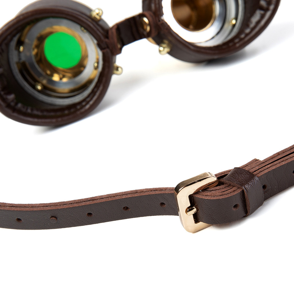 (image for) Steampunk Metal Glasses Halloween Goggles