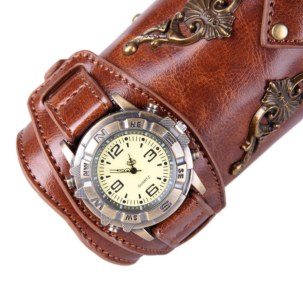 (image for) Steampunk Retro Knight Leather Arm Cuff