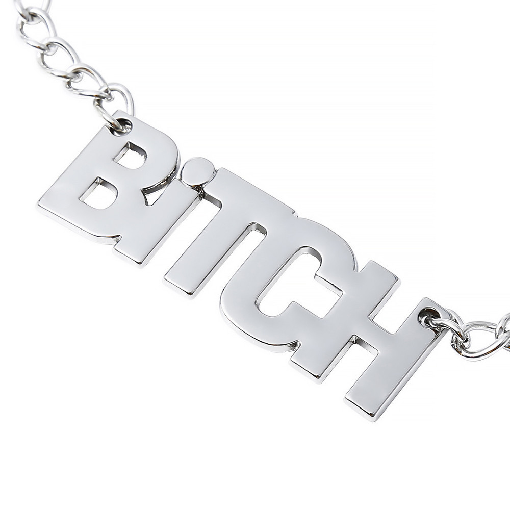 (image for) Nipple Clamp With Chain - Bitch