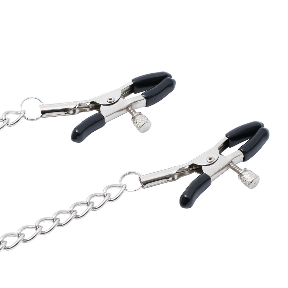 (image for) Nipple Clamp With Chain - Slave