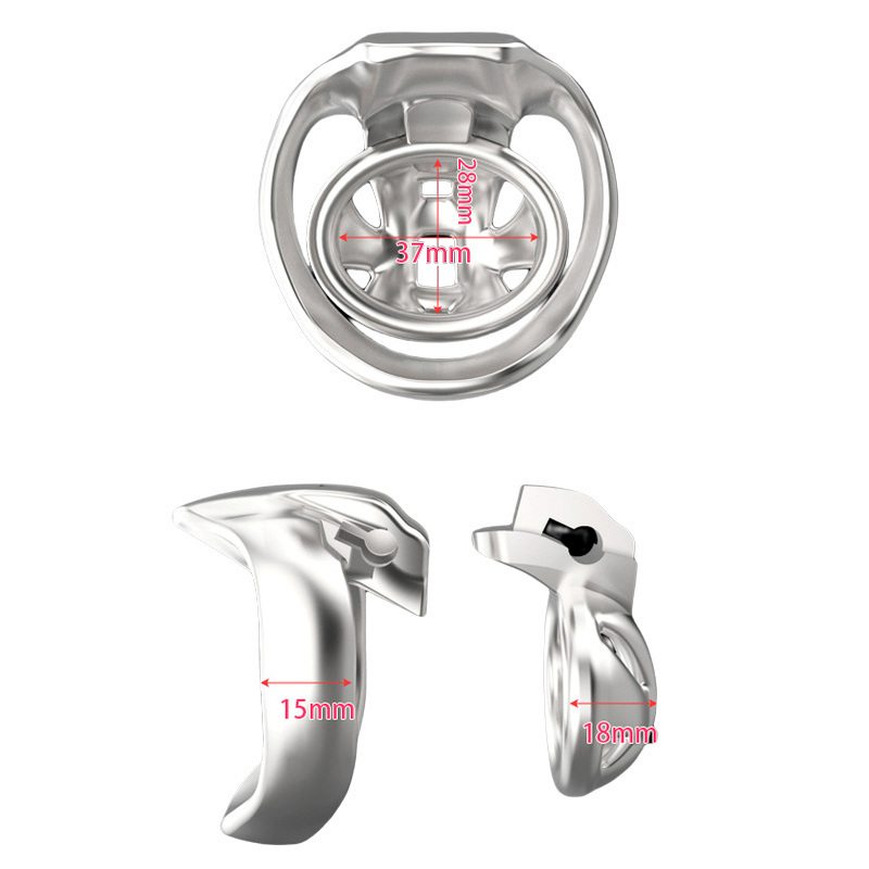 (image for) HT-V4 Nub Metal Chastity Cock Cage