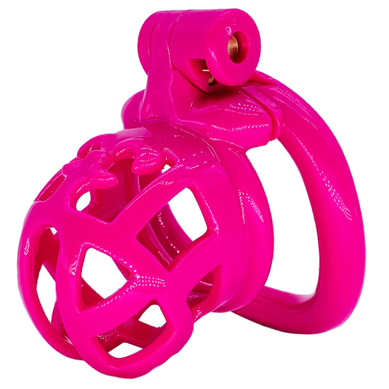 (image for) Resin Chastity Device With 4 Penis Rings