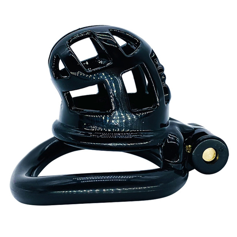(image for) Resin Chastity Device With 4 Penis Rings