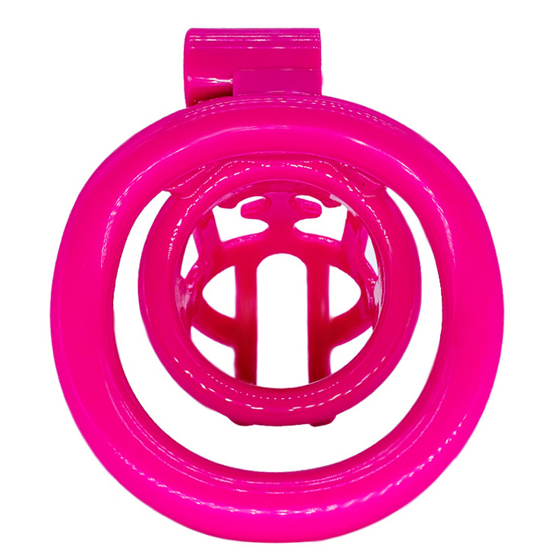 (image for) Resin Chastity Device With 4 Penis Rings