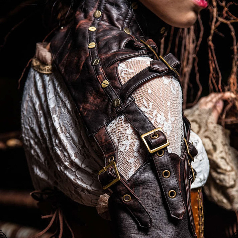 (image for) Men's PU Steampunk Arm Warmers