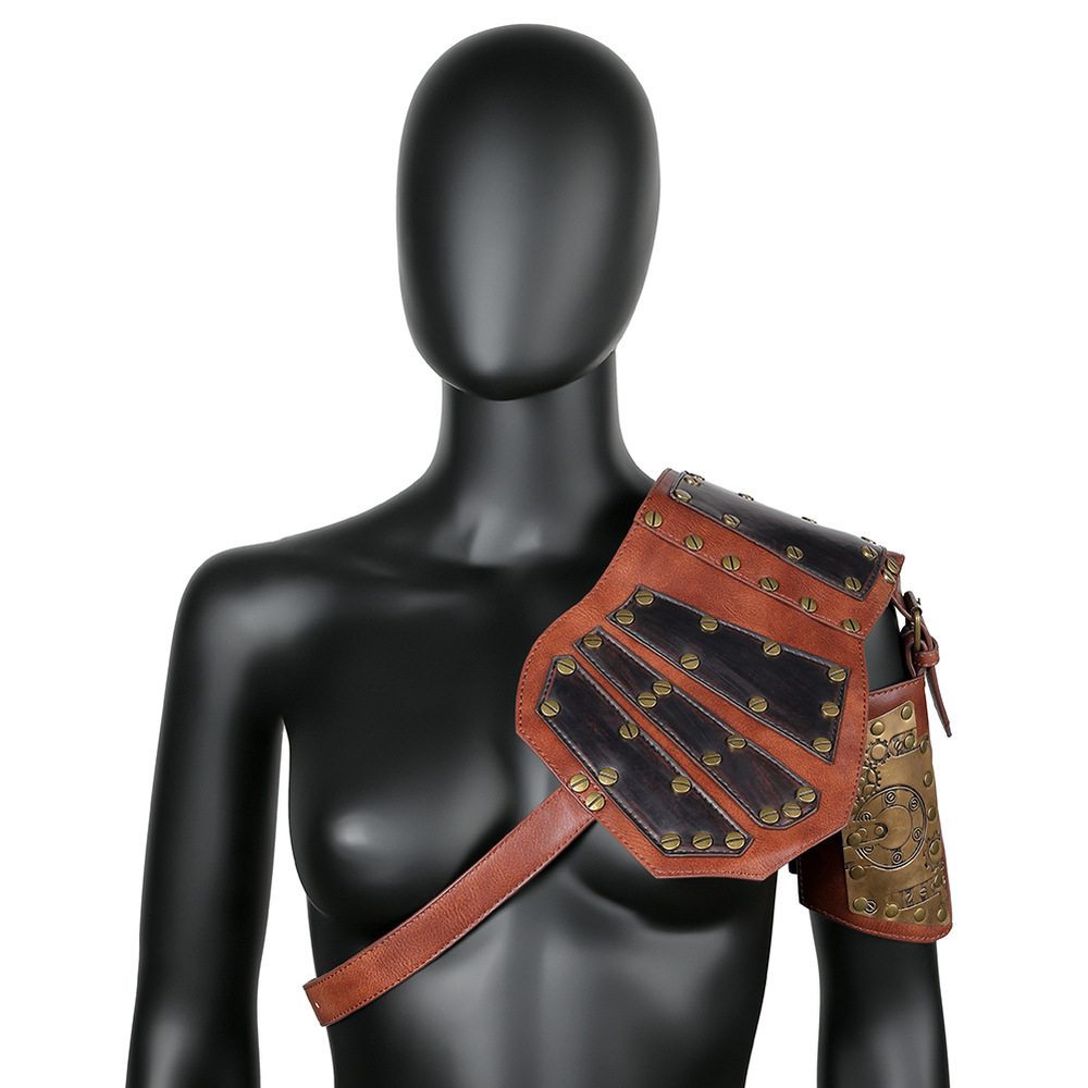 (image for) PU Body Chest Harness Shoulder Armor Arm
