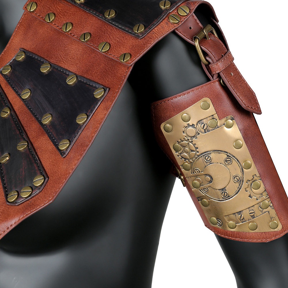 (image for) PU Body Chest Harness Shoulder Armor Arm