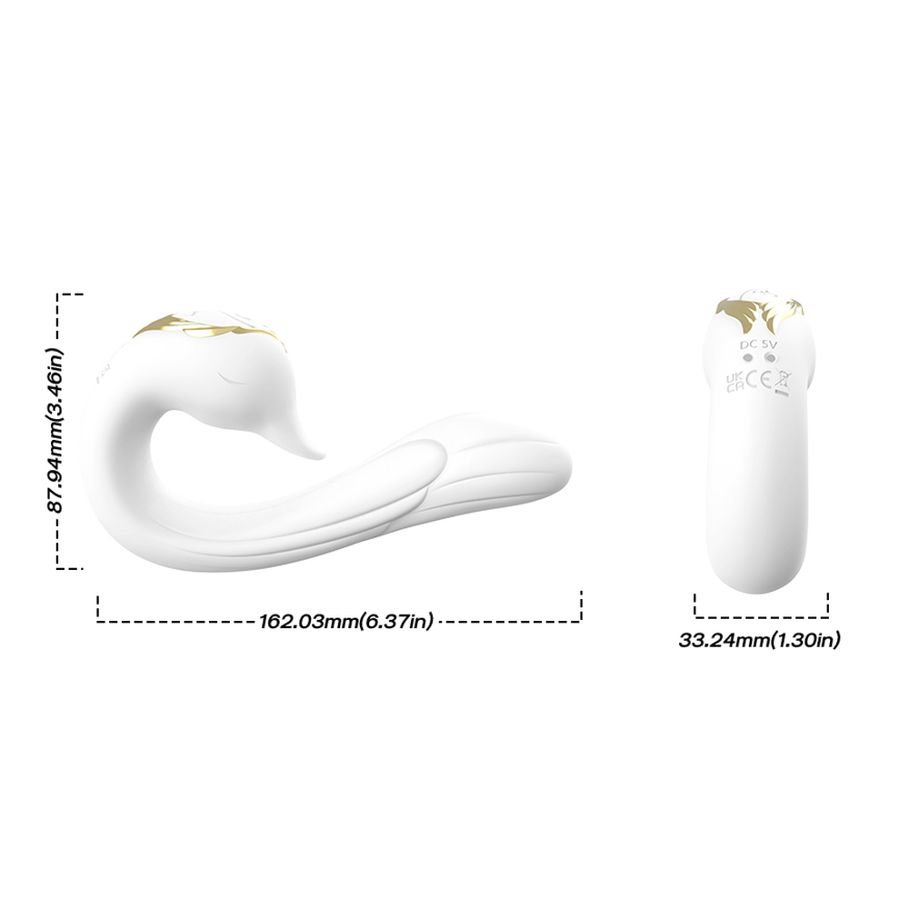 (image for) Swan G-spot Vibrator With Clit Licking