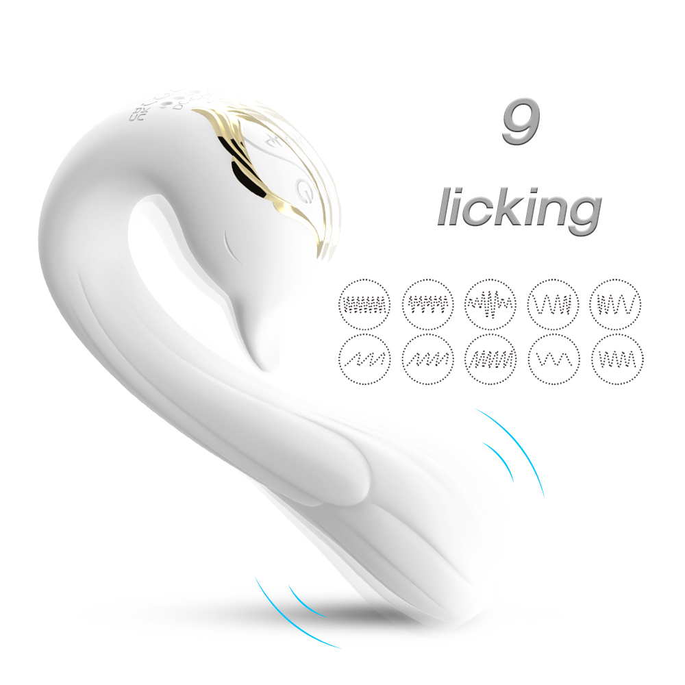 (image for) Swan G-spot Vibrator With Clit Licking