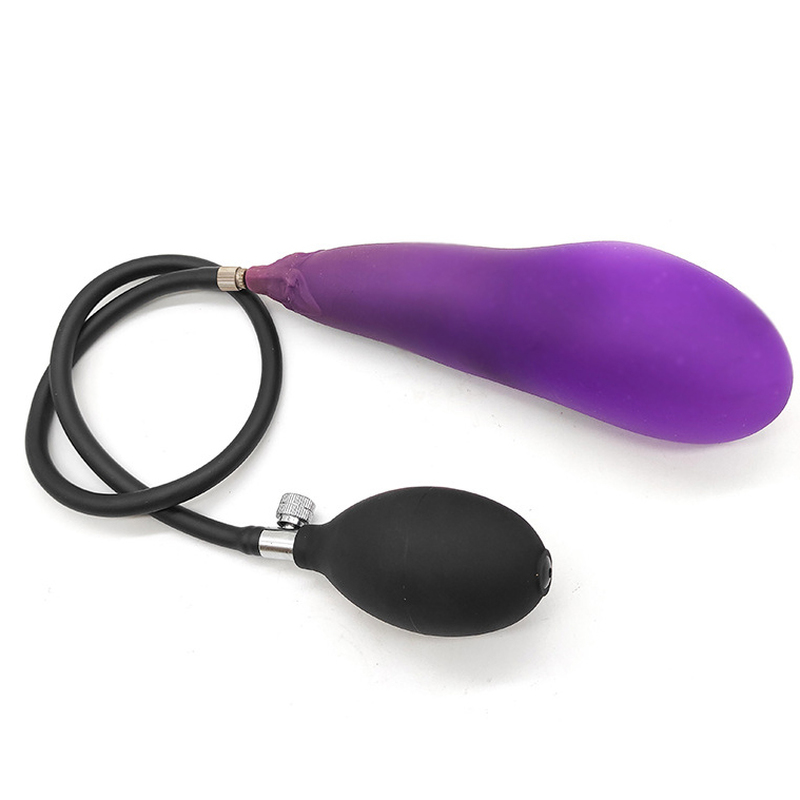 Inflatable Eggplant Butt Plug