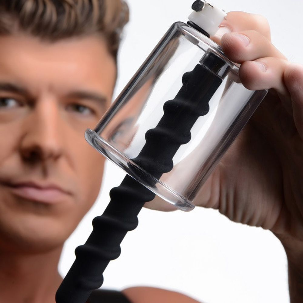 (image for) Rosebud Driller Cylinder with Silicone Swirl Anal Plug