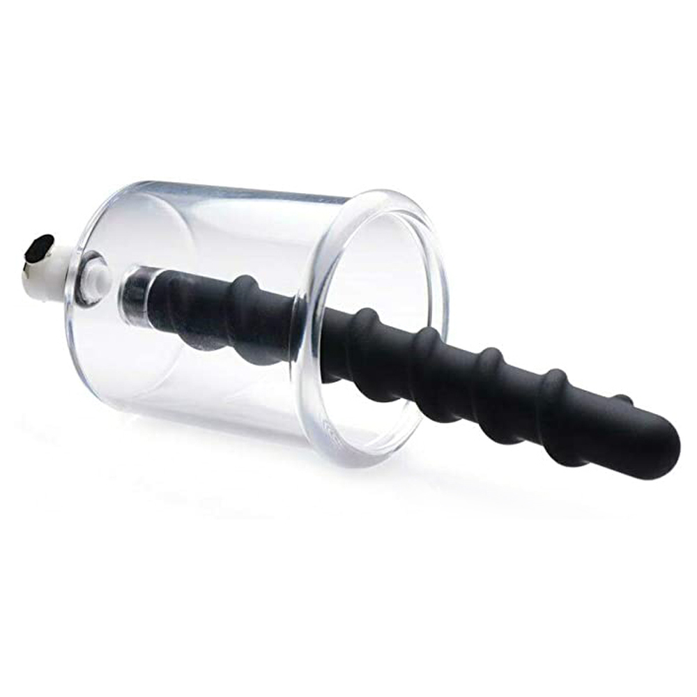 (image for) Rosebud Driller Cylinder with Silicone Swirl Anal Plug