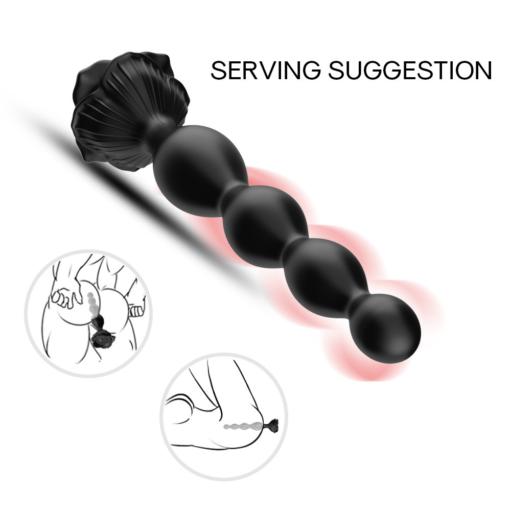 (image for) Rose Vibrating Anal Beads
