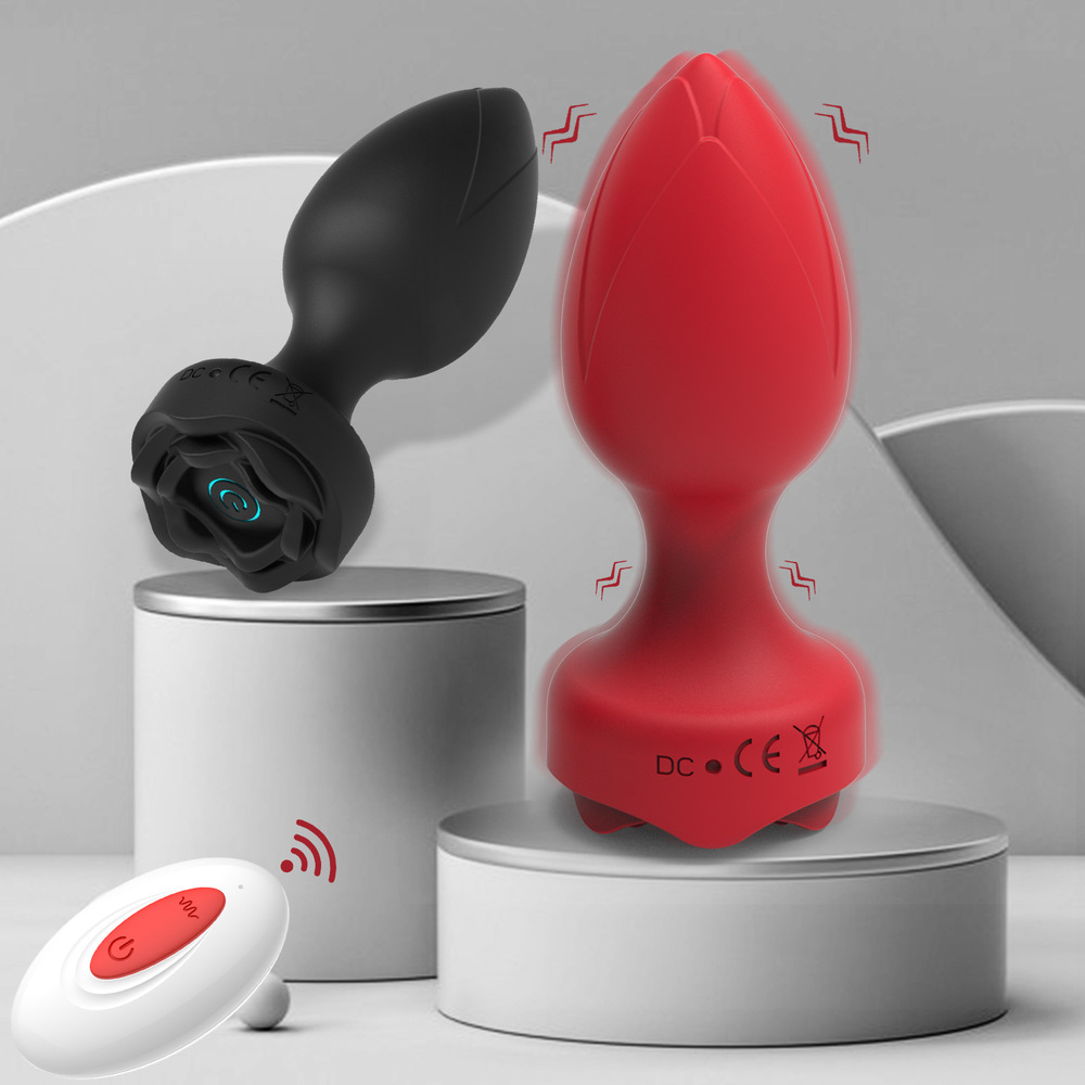 (image for) Anal Vibrating Rose Butt Plug