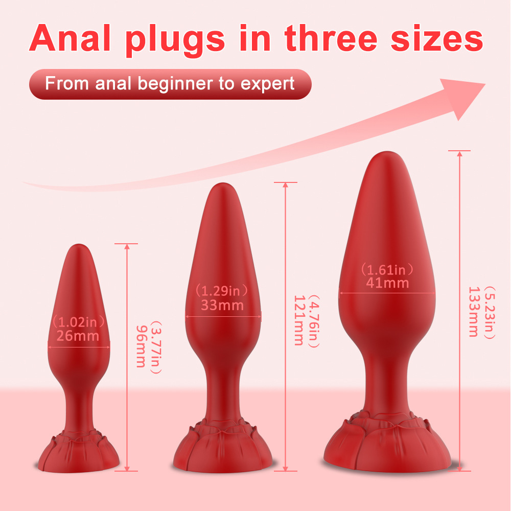 (image for) Rola Rose Anal Plug Three Piece Set