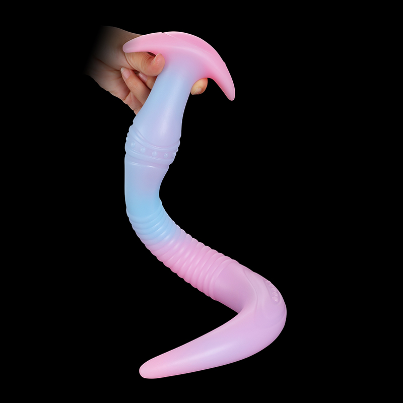 (image for) Eel Long Silicone Butt Plug - Luminous