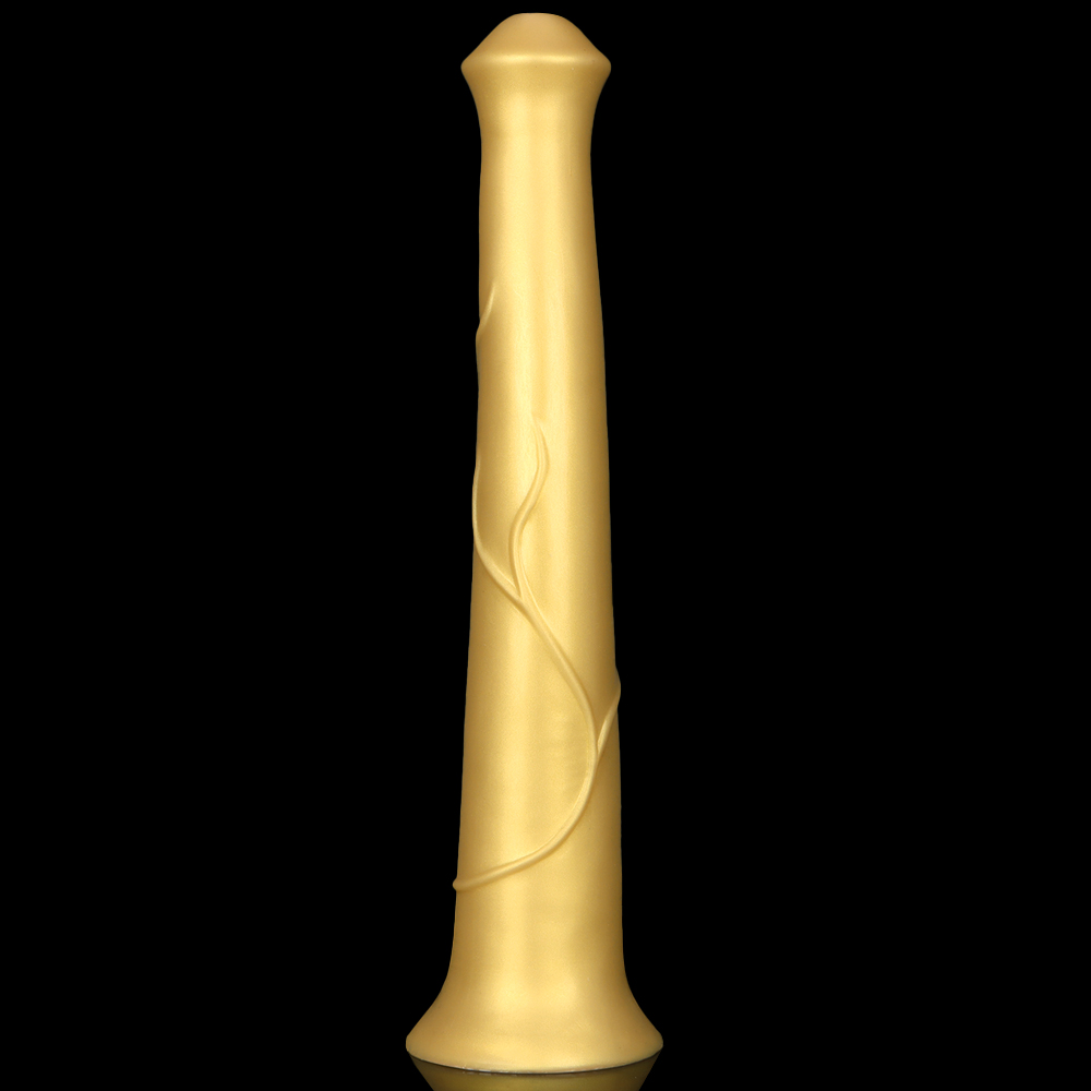 (image for) Super Long Horse Dildo With Suction Cup - Golden