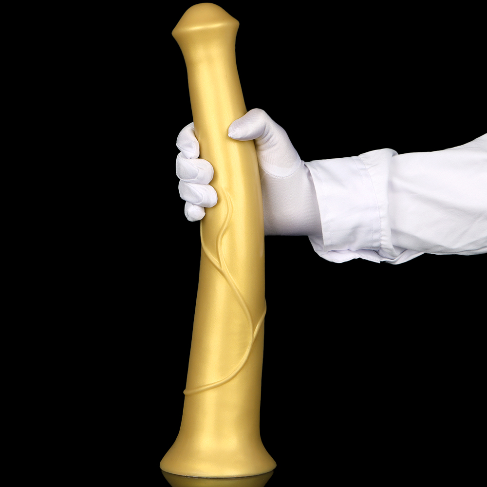 (image for) Super Long Horse Dildo With Suction Cup - Golden