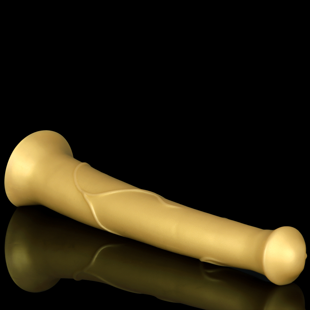 (image for) Super Long Horse Dildo With Suction Cup - Golden