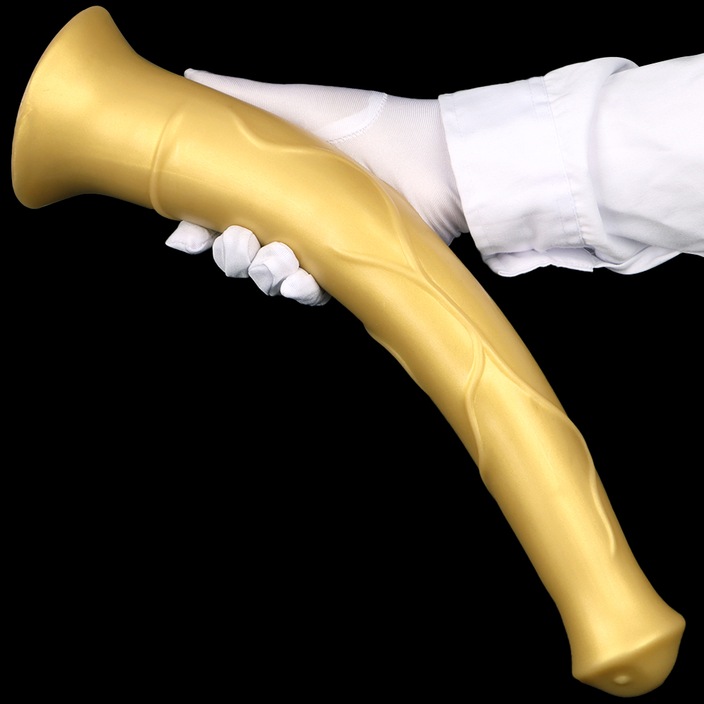 (image for) Super Long Horse Dildo With Suction Cup - Golden