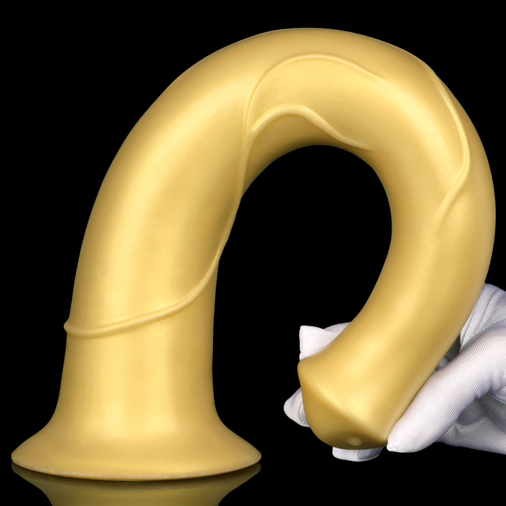 (image for) Super Long Horse Dildo With Suction Cup - Golden