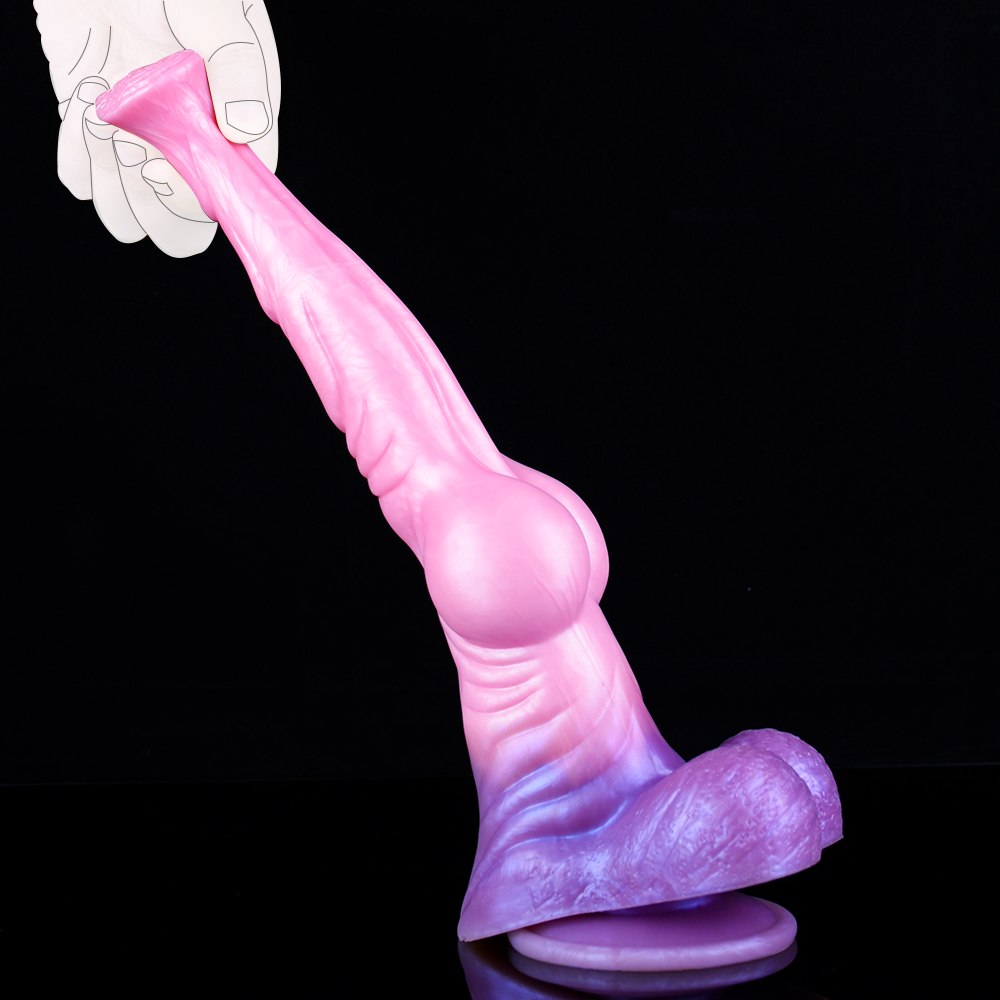 (image for) Large Horse Cock Dildo Silicone Fantasy Animal Penis