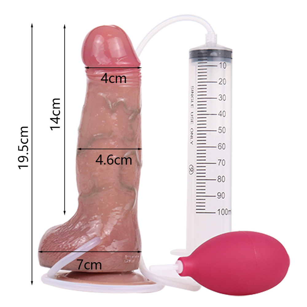 (image for) Squirting Ultra Soft Lifelike Thick Dildo