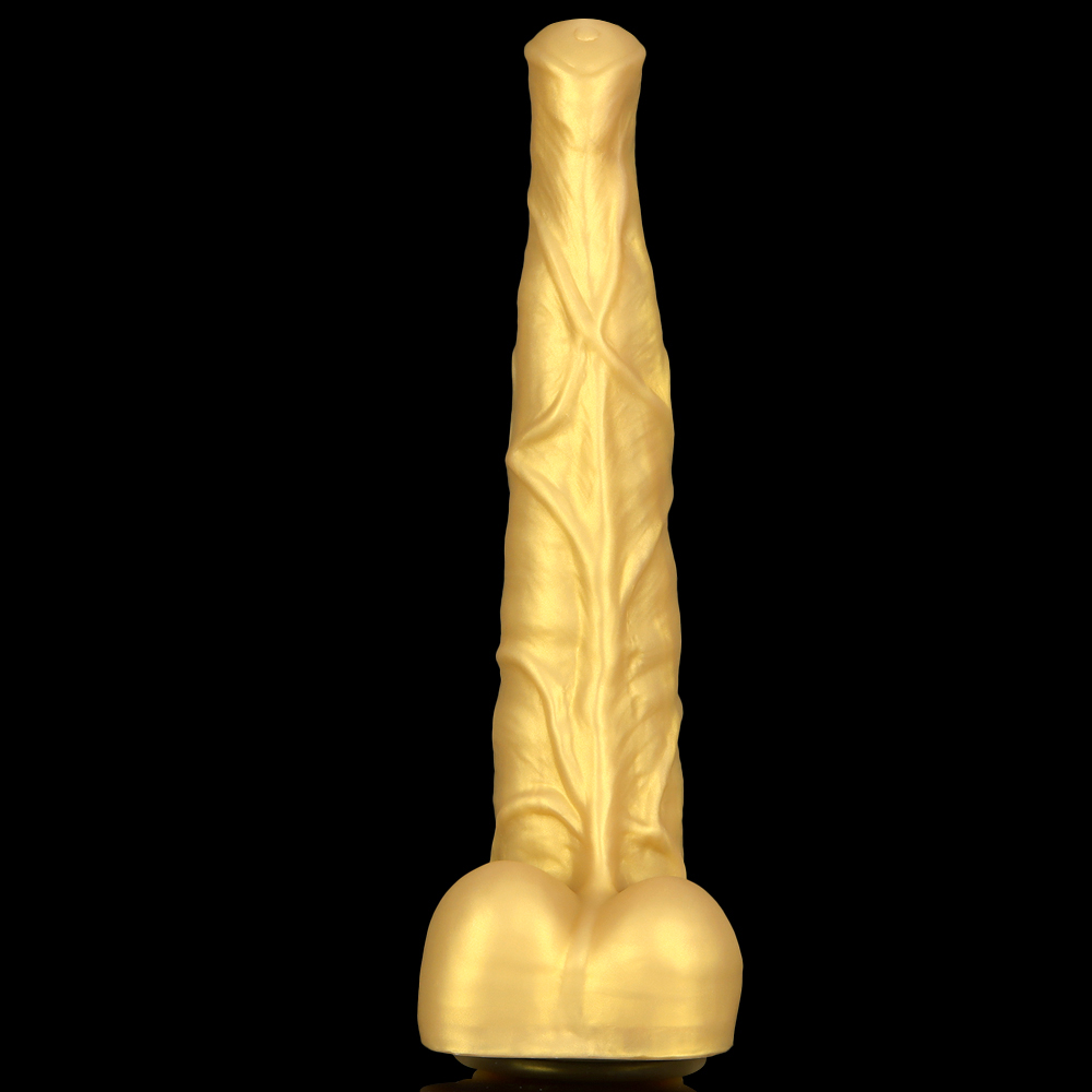 (image for) StudHorse Realistic Curved Dildo - Golden