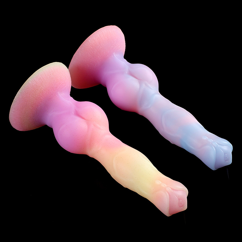 (image for) Alien Space Cock Glow in The Dark Silicone Dildo