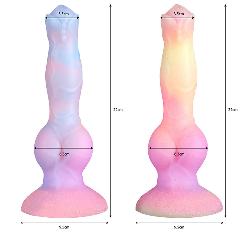 (image for) Alien Space Cock Glow in The Dark Silicone Dildo