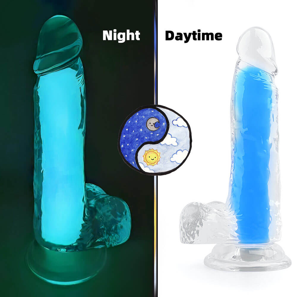 (image for) Glow Jelly Dildo With Mutiple Colors