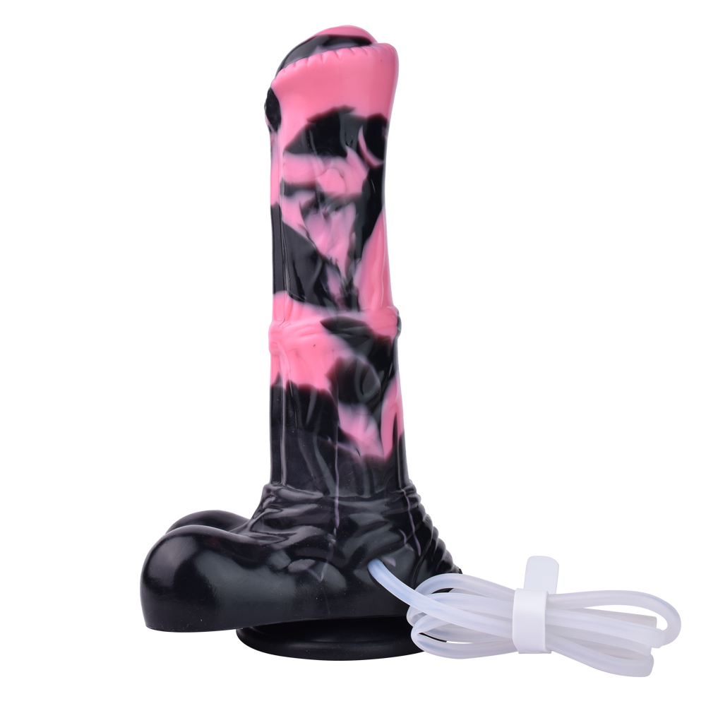 (image for) Squirting Simulated Horses Silicone Dildo - U
