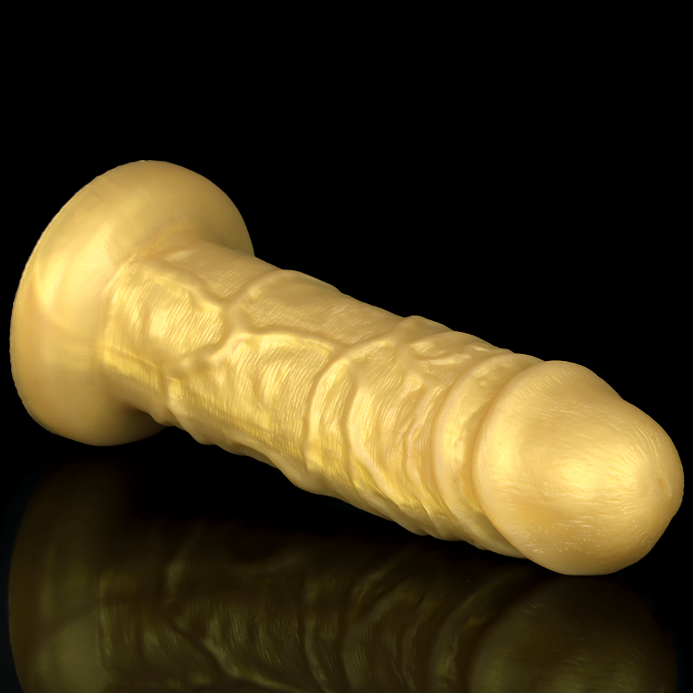 (image for) Liquid Silicone Eggless Dildo -Golden