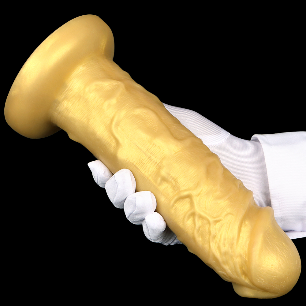 (image for) Liquid Silicone Eggless Dildo -Golden