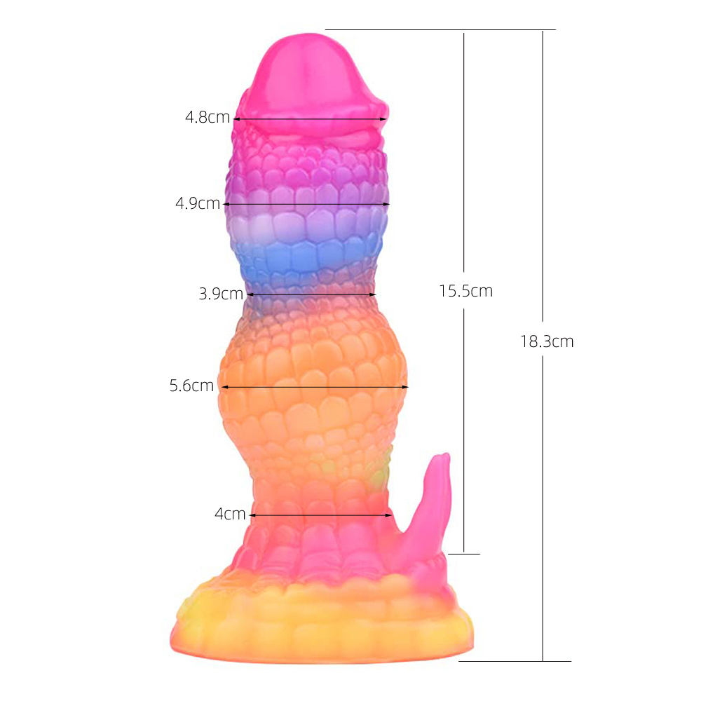 (image for) Luminous Silicone Dildo - 24